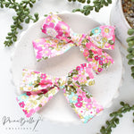 {Ditzy Floral - Spring} Bow Hair Clip Set