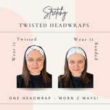 {Christmas Graffiti} Stretchy Twisted Headwrap