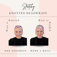 {Colourful Cockatoo} Stretchy Knotted Headwrap