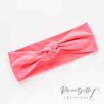 {Coral} Stretchy Knotted Headwrap