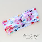 {Bright Watercolour Floral} Stretchy Twisted Headwrap