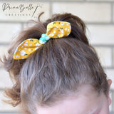{Cottage Vines - Sky} Bow Hair Tie