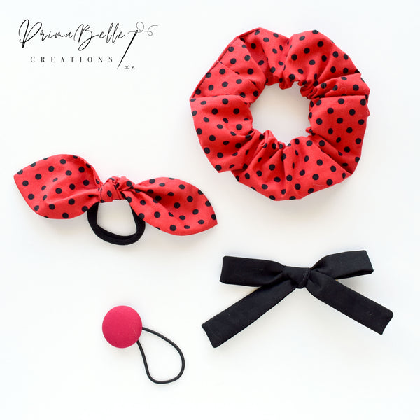 {Red and Black} Hair Accessories Pack