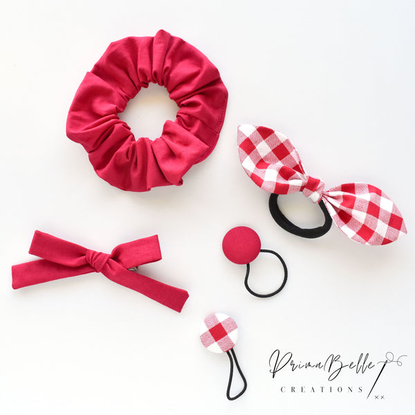 {Red} Hair Accessories Pack