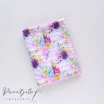 {Spring Floral & Stripes} B6 Notebook Cover + Reusable Stickerbook