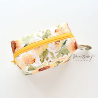{Sunflower Bliss} Boxy Pouch with Mini Key Fob