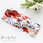 {Festive Feathered Floral} Stretchy Twisted Headwrap