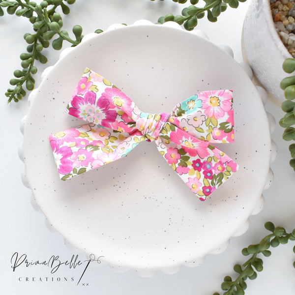 {Ditzy Floral - Spring} Bow Hair Clip