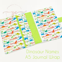 {Dinosaur Names} A5 Journal Wrap