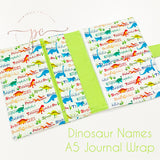 {Dinosaur Names} A5 Journal Wrap