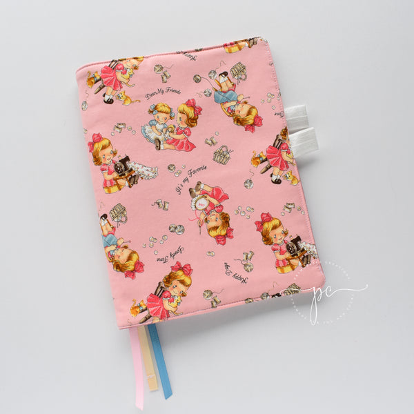 {Vintage Hobby Girls} A5 DELUXE Notebook Cover